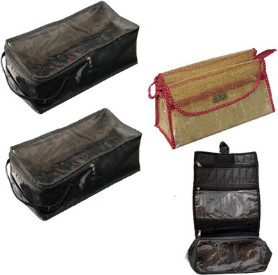 

Srajanaa Makeup kit & Shaving kit with 1 small & 1 Big shoe cover free Multiutility Vanity Box(Multicolor)