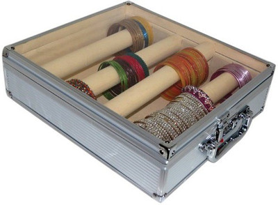 

Pride Star Rolly to store cosmetics Vanity Box(Silver)