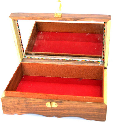 

Woodino Brown Makeup and Jewellery Vanity Box(Brown)
