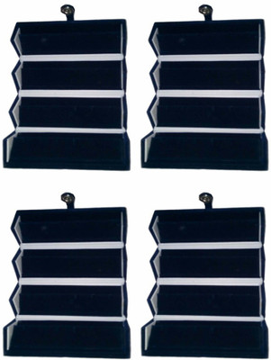 

Abhinidi Pack of 4 Ear Ring Folder Ring case Travelling Pouch Box Vanity Box(Blue)