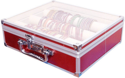 Pride STAR Rolly to store bangles Vanity Box(Red)