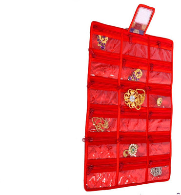 

Pretty Krafts Pretty Krafts Multi Purpose Folding 6 Pockets Kit_Maroon Jewellery Kit, makeup Vanity Box(Maroon)