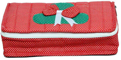 

Hanu Enterprises Locker Jewellery Kit Makeup Vanity Box(Red)