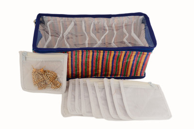 K&P Designer 10 Kit Makeup, Jewellery Vanity Box(Multicolour)