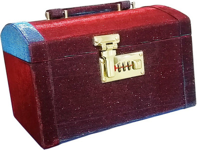 

Pride Star Palki to store cosmetics Vanity Box(Maroon)