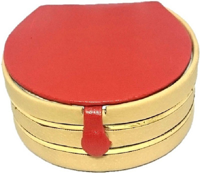 Addyz Round Bangle small Box Travel Case Jewellery Vanity Box(Brown) available at flipkart for Rs.106
