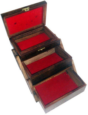 

Onlineshoppee Ca 8 Jewellery Vanity Box(Brown)