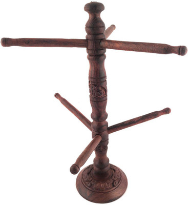 

Woodde Wooden Bangle Stand 6 Sticks Keeping jewellery Vanity Box(Brown)