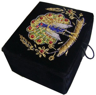 

Himalaya Handicraft Elephant Square Jewellery Vanity Box(Black)