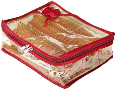 

SuiDhaga Bangle Box Net 3 Line Bangle Organiser Vanity Box(Golden)