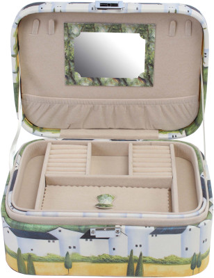 

Uberlyfe Travel Friendly Vintage Style Old World Charm Jewellery Box Vanity Box(Beige)