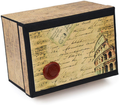 

Store Indya Attractive Hand Crafted Storage Colosseum Jewellery Vanity Box(Beige)
