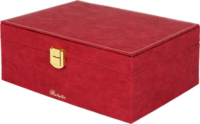 

Richpiks Medium Jewellery Accessories Box Jewellery Purpose Vanity Box(Red)