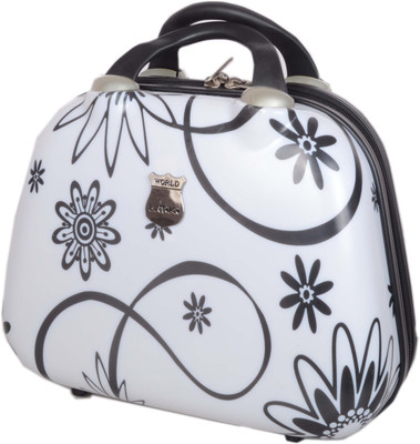 

Styler Black & White Flower Design Makeup Vanity Box(White)