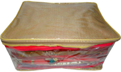 

Atorakushon 1pc Saree Salwar Suit Dress Protection Cover Garment Pouch Organiser Box Bag Storage Case Vanity Box(Golden)