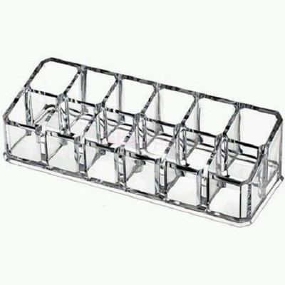 

Magma Store Lipstick Holder, Brush Cosmetic Organiser Vanity Box(Transparent)