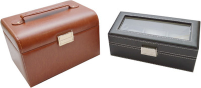 

Knott BLU/VB-911 Jewellery, watch Vanity Box(Brown)