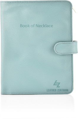 

Leather Zentrum Book Of Necklace-Red Jewellery Vanity Box(AQUA)