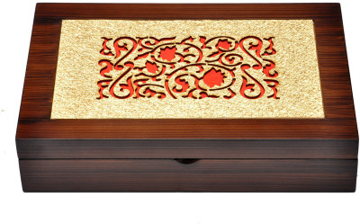 

Cosmosgalaxy Gift Design Makeup and Jewellery Vanity Box(Brown)