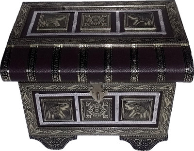 

Aurum Chest Jewellery Storage Box Vanity Box(Brown, Golden Oxidized)