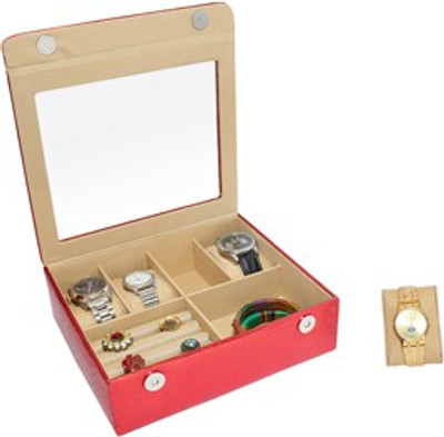 

Essart 04A Makeup and Jewellery Vanity Box(Red)