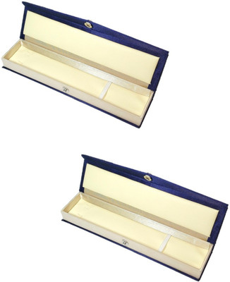 

Addyz Pack of 2 Pcs Anklet Chain Watch Storage Vanity Box(Navy Blue)