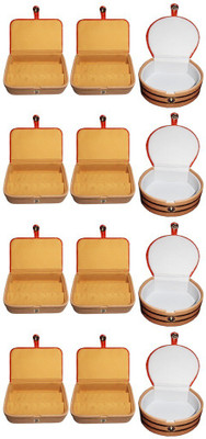 

Abhinidi Combo of 12 velvet case Ring and Earring storage travelling Folder Jewellery Vanity Box(Multicolor)