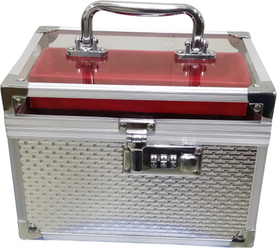 

Satisfaction Saffron to store cosmetic items Vanity Box(Silver)