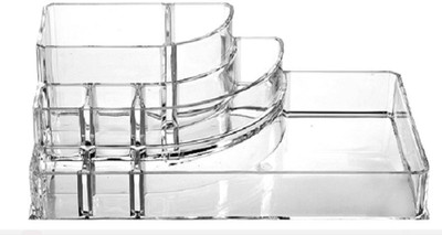 

Arow 8 Compartment MAKEUP ORGANIZER Vanity Box(CLEAR)