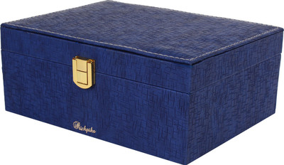 

Richpiks Medium Jewellery Accessories Box Jewellery Purpose Vanity Box(Blue)