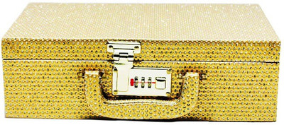 

Bonanza Palki rolley Bangle box Vanity Box(Golden)