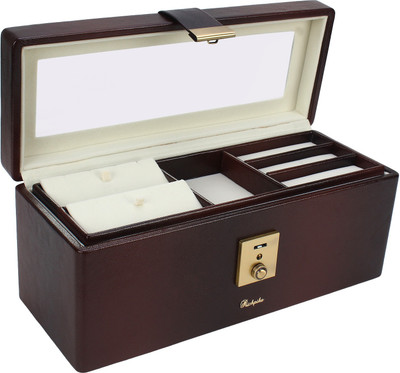 

Richpiks Jewellery Accessories Box Jewellery Purpose Vanity Box(Brown, Black)