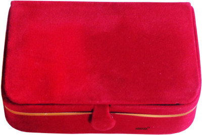 

Abhinidi Set of 6 velvet ring storage travelling folder case Box Vanity Box(Maroon)