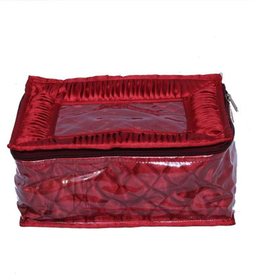 

Hanu Enterprises Locker Jewellery Kit Makeup Vanity Box(Maroon)