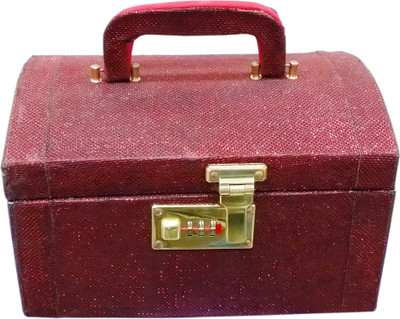 

Satisfaction Palki to store cosmetic items Vanity Box(Maroon)