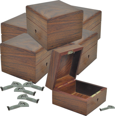 

DakshCraft Square Boxes Makeup and Jewellery Vanity Box(Brown)