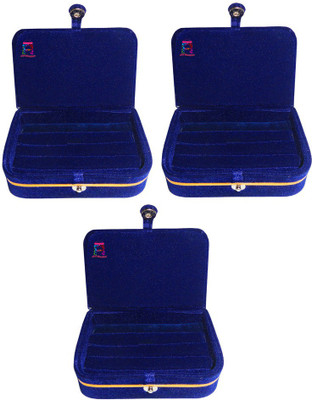 

Atorakushon Blue Ring Organizer Storage Box Vanity Box(Blue)