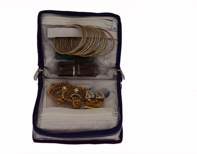 

K&P Jewellery Box Small Jewellery, Makeup, Cosmetics, Travel Vanity Box(Multicolor)