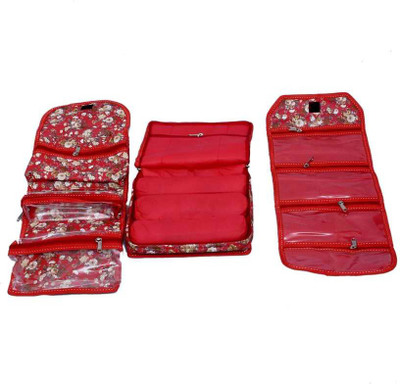 

Kuber Industries Make Up Jewellery Vanity Box(Red)