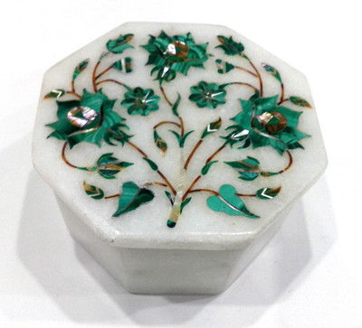 

Stonearts Marble Case Jewellery Box Vanity Box(White)