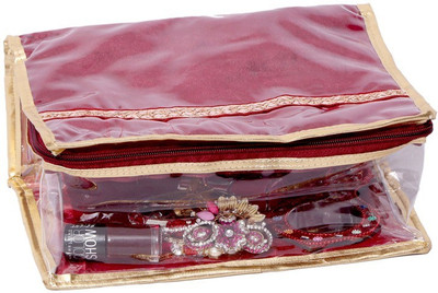 

Kuber Industries Make Up Kit, Cosmetic Kit, (Laminated) Jewellery Vanity Box(Maroon)