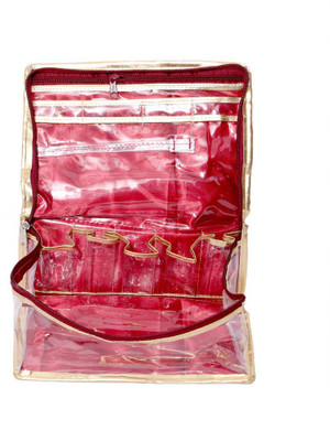 

Kuber Industries Make Up Kit, Cosmetic (Laminated) Jewellery Vanity Box(Maroon)