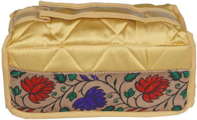 

Pretty Krafts Foldable Exclusive Design - Golden Makeup Vanity Box(Golden)