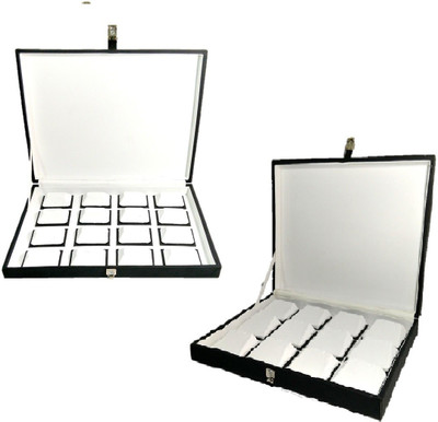 

Addyz Combo of Premium Earring and a Ring Jewellery Vanity Box(Black)