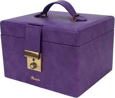

Richpiks Vanity Box Jewellery And Makeup Purpose Vanity Box(Purple)