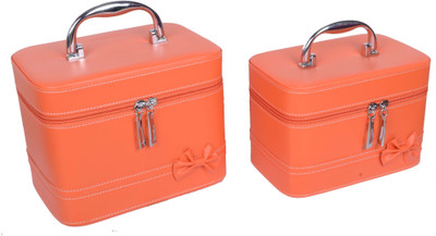 

Styler Leather Look Combo Makeup Vanity Box(Orange)