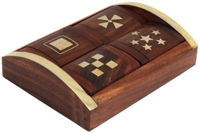 

Store Indya Set Of 4 Wooden Storage Vanity Box(Brown)