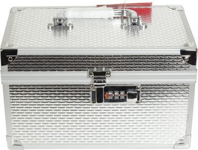

Bs Spy Gmax Silver Box Makeup Vanity Box(Silver)
