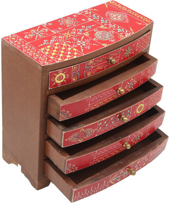 JaipurCrafts Royal Rajasthan Embodssed Makeup Vanity Box(Multicolor)