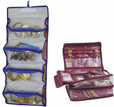 

Bahurani Boutique Combo of Double Vanity Box(Maroon)
